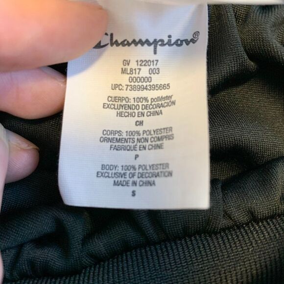 CHAMPION Black Mesh reversible Track Skirt Sz S - Picture 13 of 14